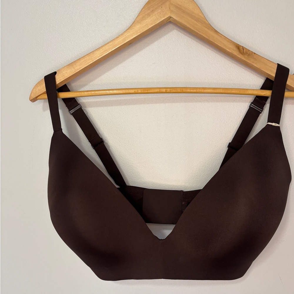 Seamless Brown Wireless Bra - Comfortable Everyday Support